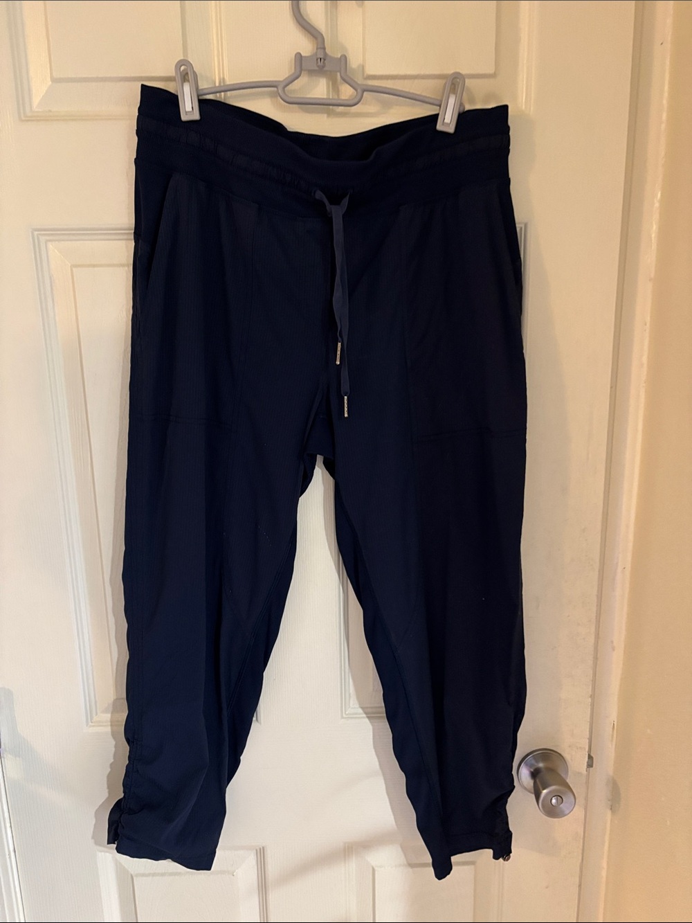 Women Navy Drawstring Casual Pants lululemom